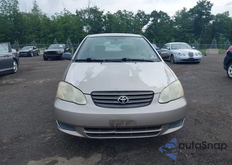 2003 Toyota Corolla Ce из США, поврежденный, VIN 2T1BR32E43C037880